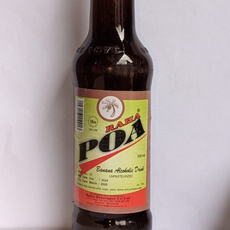 Raha Poa – Smooth, Refreshing Banana Alcoholic Beverage